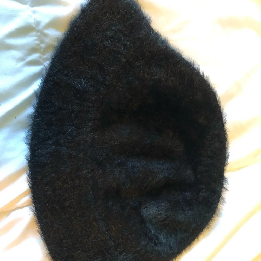 Black Fuzzy Knit Bucket Hat, Fall Hats, Hats - Picture 5 of 6